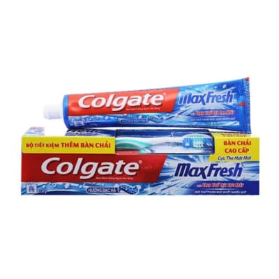 Kdr colgate maxfreshn hương bạc hà 230gr tặng 1 bcdr long tơ mềm