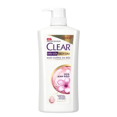 Dầu gội clear sạch gàu hương hoa anh đào 630gr (Unilever)