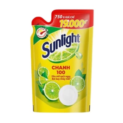 Nước rửa chén sunlight chanh 100 túi 750gr (UNILEVER) 5838