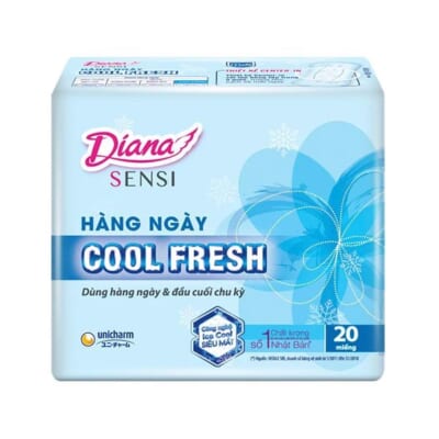 Bvs diana ngày siêu mỏng cánh mát lạnh 23cm 20 miếng 47.0 (Unicharm)